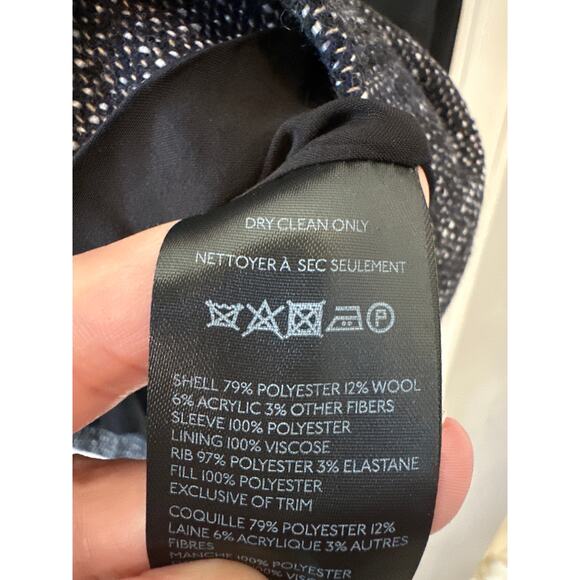 Anthropologie Maeve NWT Mixed Media Tweed Bomber Jacket Size 6 - Picture 9 of 11